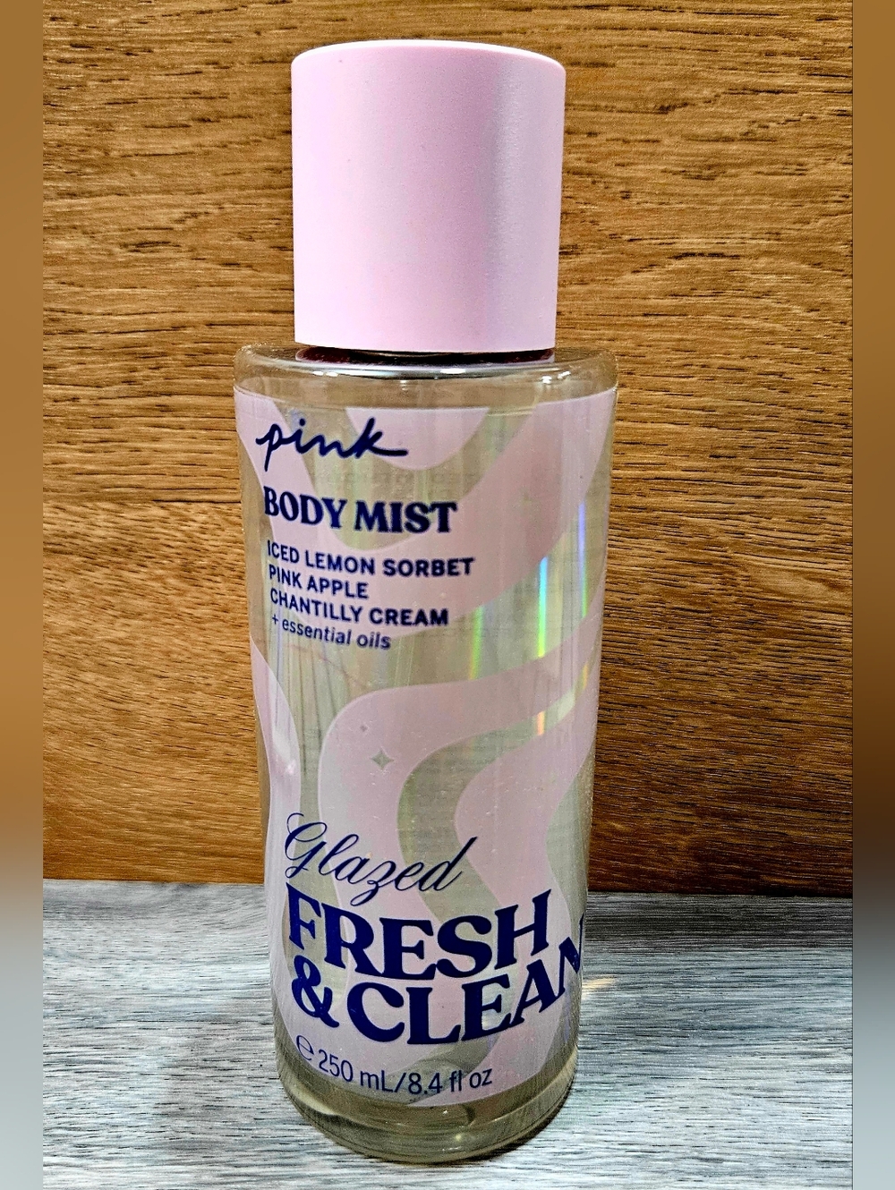 PINK by Victoria's Secret GLAZED Fresh & Clean Body Mist 8.4oz NEW MSRP $19.95
